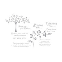 Thoughts & Prayers Wood-mount Stamp Set