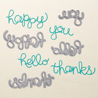 Hello You Thinlits Dies by Stampin' Up!