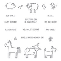 Barnyard Babies Clear-Mount Stamp Set by Stampin' Up!