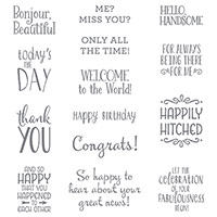 Happy Happenings Clear-Mount Stamp Set by Stampin' Up!