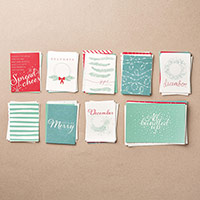 Hello December  2015 Project Life Card Collection by Stampin' Up!