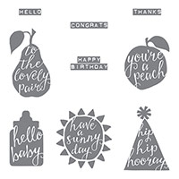 Silhouettes & Script Clear-Mount Stamp Set by Stampin' Up!