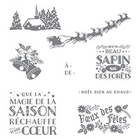 Noël au chaud Clear-Mount Stamp Set (French) by Stampin' Up!