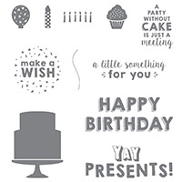 Party Wishes Wood-Mount Stamp Set by Stampin' Up!