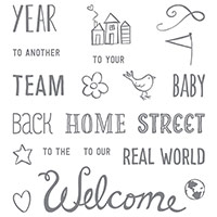 Welcome Words Photopolymer Stamp Set by Stampin' Up!