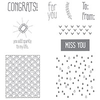 Sparkle & Shine Wood-Mount Stamp Set by Stampin' Up!