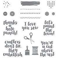 Love You Sew Clear-Mount Stamp Set by Stampin' Up!