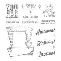 Marquee Messages Photopolymer Stamp Set