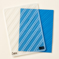 Stylish Stripes Textured Impressions Embossing Folder
