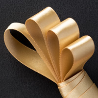 Gold 5/8 (1.6 cm) Satin Ribbon