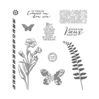 Simplement Papillon Photopolymer Stamp Set (French)