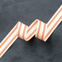 Tangelo Twist 5/8 Striped Cotton Ribbon by Stampin' Up!