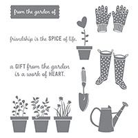 Gift from the Garden Wood-Mount Stamp Set