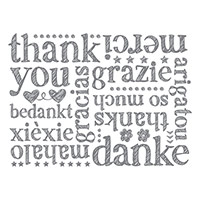 A World of Thanks Clear-Mount Background Stamp