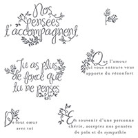 Des Adieux Du Fond Du Cœur Photopolymer Stamp Set (French)