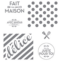 Fait maison juste pour toi Clear-Mount Stamp (French) by Stampin' Up!
