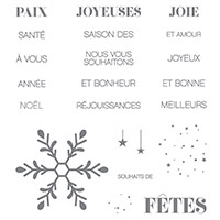 Souhaits de joie Clear-Mount Stamp Set (French) by Stampin' Up!