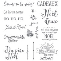 Hourra Pour Noël Photopolymer Stamp Set (French)