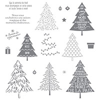 Sapins d'antan Photopolymer Stamp Set (French) by Stampin' Up!