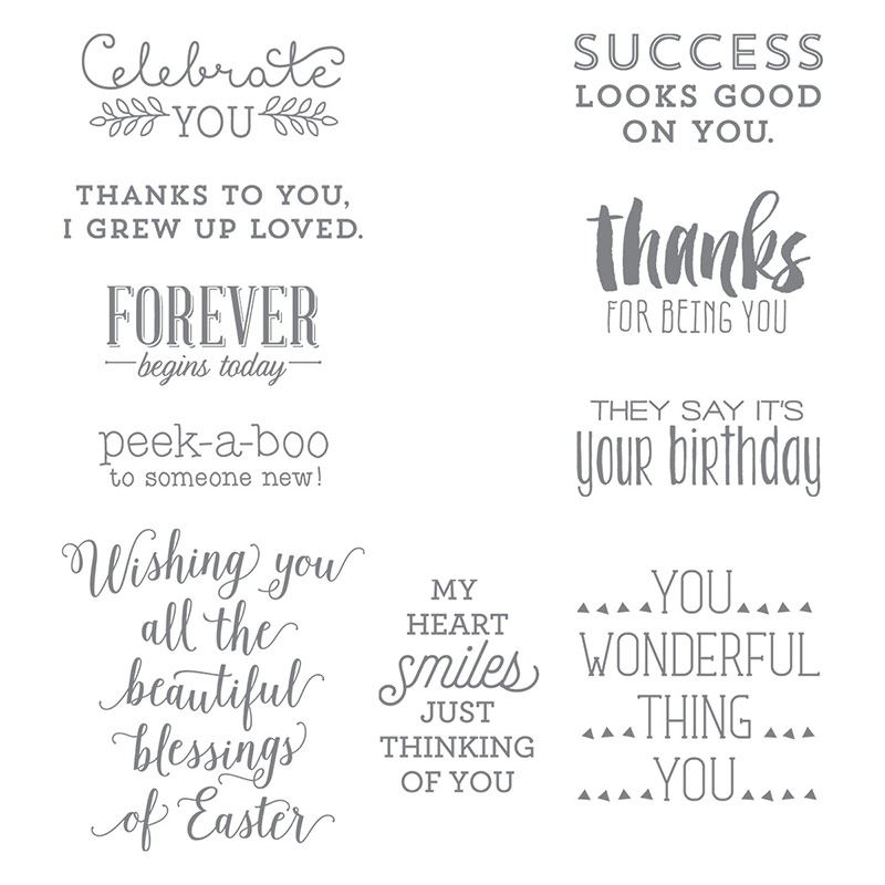 Suite Sayings Clear-Mount Stamp Set