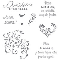 Coup de foudre Clear-Mount Stamp Set (French) by Stampin' Up!