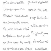 Souhaits à volonté Clear-Mount Stamp Set (French) by Stampin' Up!