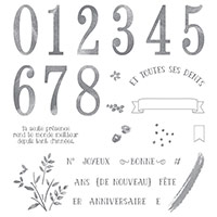 Au Fil Des Ans Photopolymer Stamp Set (French)