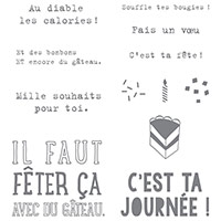 Faut fêter ça Clear-Mount Stamp Set (French) by Stampin' Up!