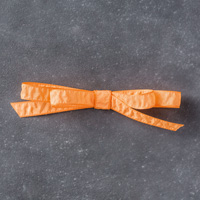 Peekaboo Peach 3/8 (1 cm) Ruched Ribbon