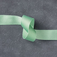 Cucumber Crush 5/8 (1.6 cm) Mini Striped Ribbon