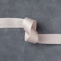 Tip Top Taupe 5/8 (1.6 cm) Mini Striped Ribbon