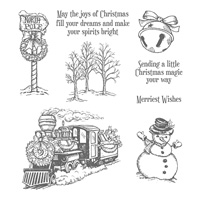 Christmas Magic Wood-Mount Stamp Set