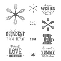 Yummy Little Christmas Clear-Mount Stamp Set