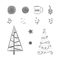 Twinkle Trees Photopolymer Stamp Set