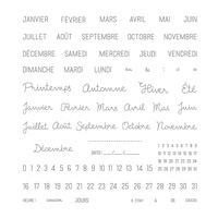 Project Life Une date Photopolymer Stamp Set (French)