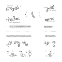 Bordures et boutures Photopolymer Stamp Set (French)