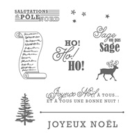 Vœux du père Noël Clear-Mount Stamp Set (French)