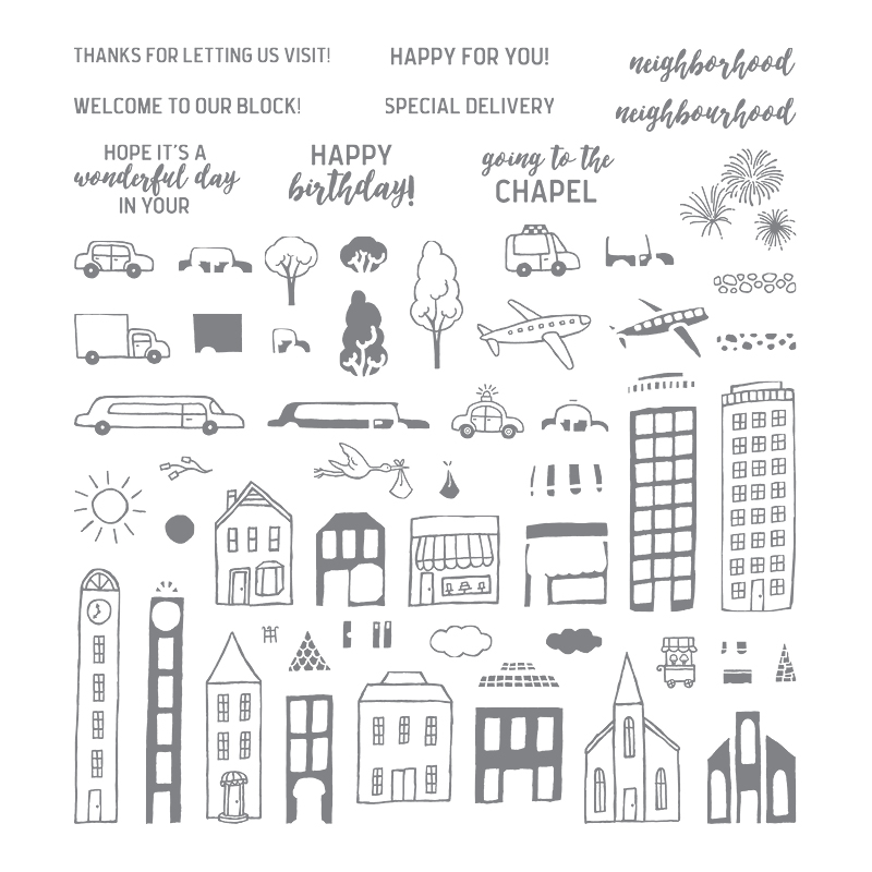 In the City Photopolymer Stamp Set