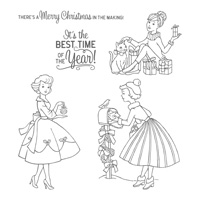 Christmas in the Making Clear-Mount Stamp Set