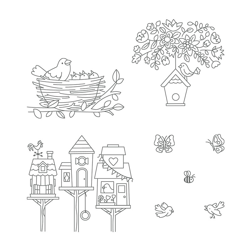 Flying Home Clear-Mount Stamp Set
